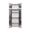 Seville Classics UltraHD 2-Piece Heavy Duty Mega Solid Steel Metal 2-Door Lockable Stacker Wall Storage, Cabinet Set Organizer for Garage, Office, Classroom, White, 30" W x 18" D x 90.5" H view 3