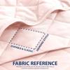 CS CATHAYSPORTS Cathay Home Basic Bedding Home Essential All Season 3PC Microfiber Diamond-Stitch Quilt Set - Rose Blush, Twin/Twin XL view 3