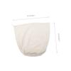 GRIRIW Large Drawstring Cotton Brew Bag Versatile Wine Filter Bag for Nut Milk Soybean Milk and Kitchen Use Efficient Mesh Strainer for Juices and Soups Reusable and view 2