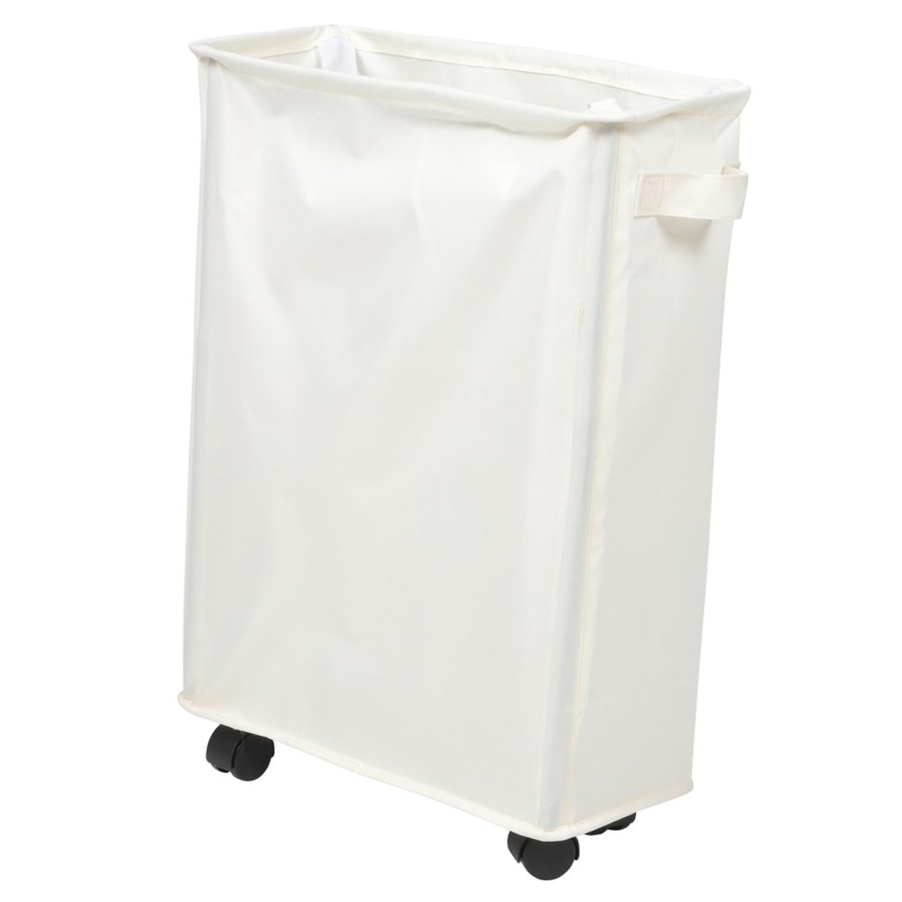 Cabilock Slim Laundry Hamper with Wheels Narrow Storage Basket for Clothes Boys and Girls Toys Blankets Portable Design for Home and Outdoor Use