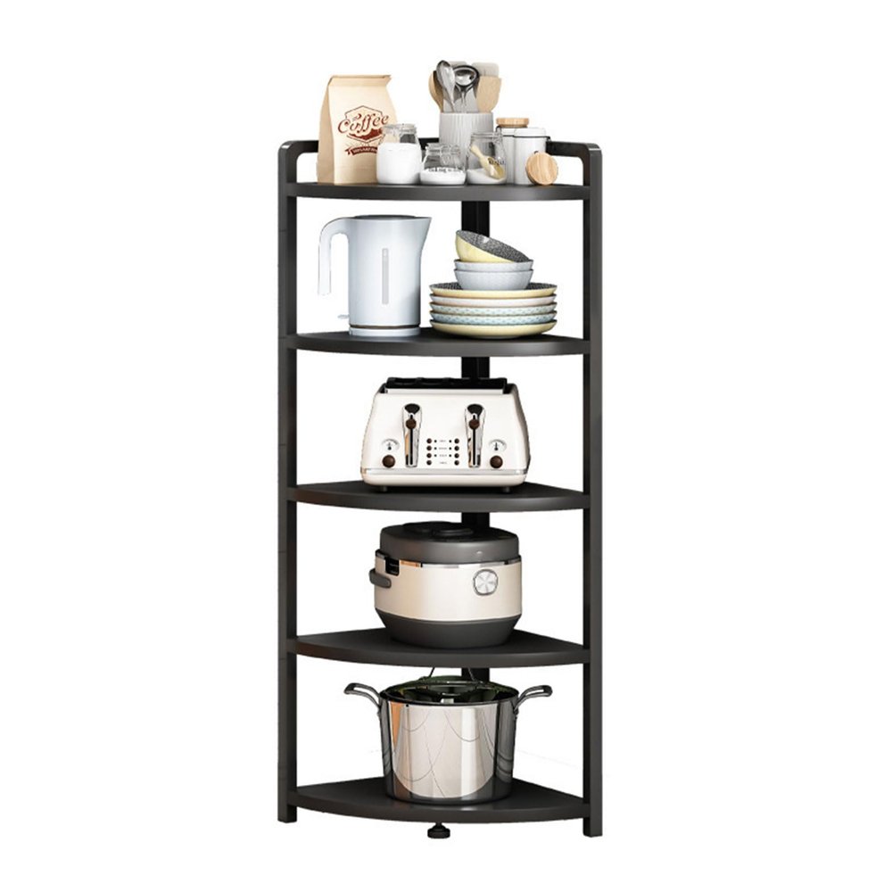 UNYQBFKM Kitchen Corner Shelf Rack, Free Standing Pot Rack Kitchen Shelf Organiser Multifunctional Spice Racks for Home and Kitchen Storage,40 * 40 * 138cm