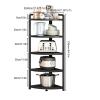 UNYQBFKM Kitchen Corner Shelf Rack, Free Standing Pot Rack Kitchen Shelf Organiser Multifunctional Spice Racks for Home and Kitchen Storage,40 * 40 * 138cm view 2