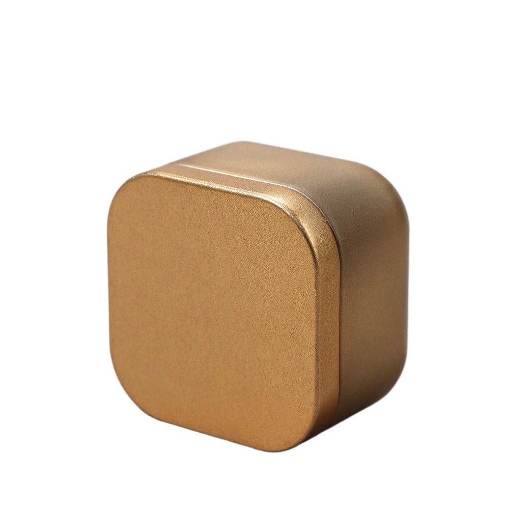 CHICKEN Tea Storage Tank Bulk Tea Storage Container Jar Small Square Tin Can Empty Single Jar Kitchen Storage Jar Candy Jar Tea Set Multifunctional Storage Jar(G)