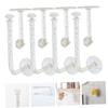 GRIRIW 8pcs No Punching Hook Jewelry Wall Hanger Decorative Wall Hook for Home Compact Hairband Hanger Organizer view 2