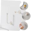 GRIRIW 8pcs No Punching Hook Jewelry Wall Hanger Decorative Wall Hook for Home Compact Hairband Hanger Organizer view 3