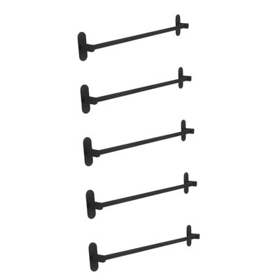 5pcs Bathroom Slipper Rack Heavy-Duty Wall-Mounted Shoes Storage Holder for up to Space-Saving Design for Bathrooms Toilets and Shower Rooms Grey Color