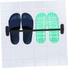 5pcs Bathroom Slipper Rack Heavy-Duty Wall-Mounted Shoes Storage Holder for up to Space-Saving Design for Bathrooms Toilets and Shower Rooms Grey Color view 2