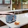 Christmas 2 Slice Toaster Cover, Winter Snow Cute Penguin Xmas Ombre Blue Small Appliance Cover Toaster Dustproof Fingerprint Protectors Machine Washable, Small Size Bread Machine Cover view 4