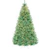Best Choice Products 7.5ft Pre-Lit Sage Green Christmas Tree, Full Artificial Holiday Decoration w/ 1,350 Branch Tips, 550 Lights, Foldable Base view 1