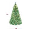 Best Choice Products 7.5ft Pre-Lit Sage Green Christmas Tree, Full Artificial Holiday Decoration w/ 1,350 Branch Tips, 550 Lights, Foldable Base view 2