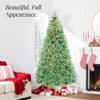 Best Choice Products 7.5ft Pre-Lit Sage Green Christmas Tree, Full Artificial Holiday Decoration w/ 1,350 Branch Tips, 550 Lights, Foldable Base view 3