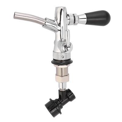 Adjustable Beer Tap Faucet Keg, Beer Homebrewing Tap with Ball Lock Liquid Disconnect beer faucet lock for Keg Home Bar