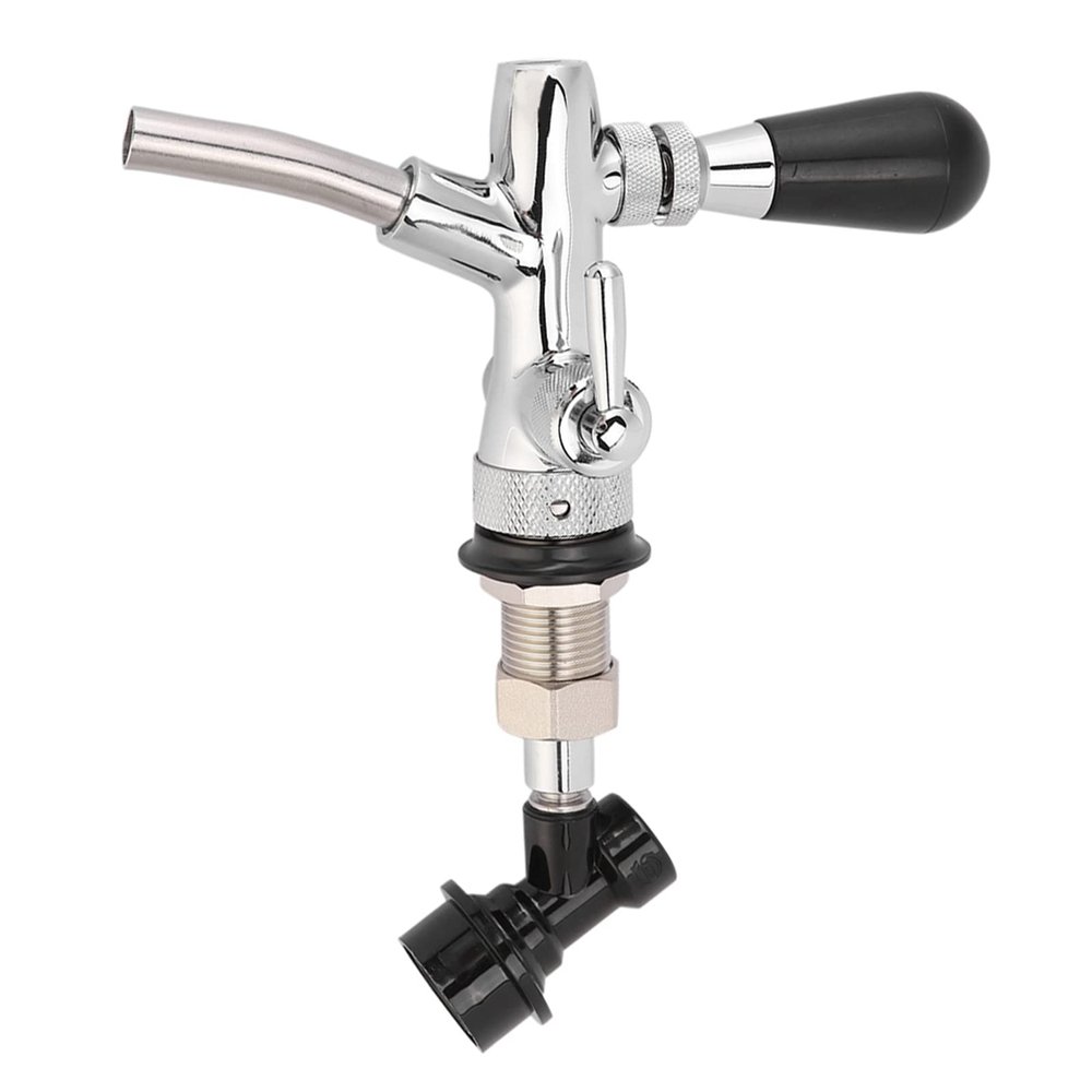 Adjustable Beer Tap Faucet Keg, Beer Homebrewing Tap with Ball Lock Liquid Disconnect beer faucet lock for Keg Home Bar