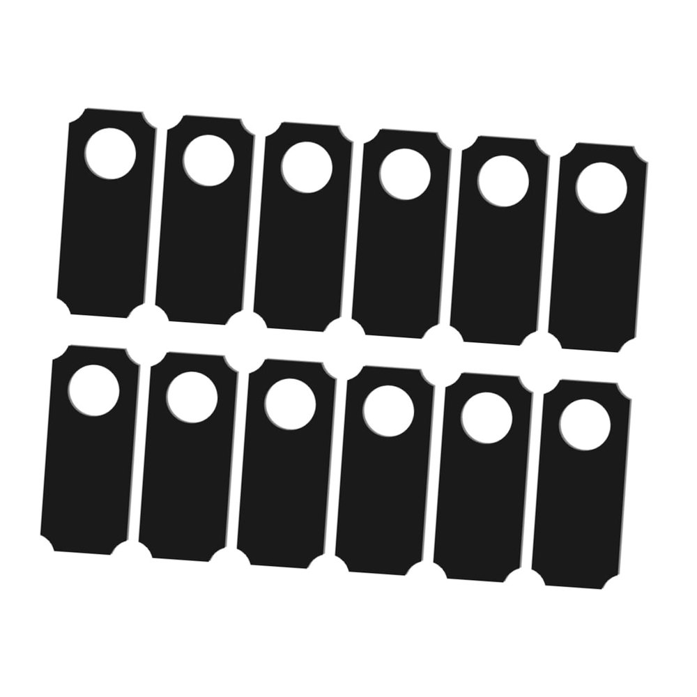 BCOATH 12pcs Creative Double-Sided Wooden Door Hanging Chalkboard Signs for Home Bar Decor Unique Party Ornaments Attention-Grabbing Craft Pendants