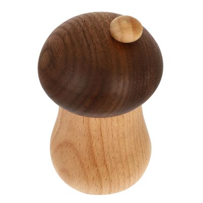 VINTORKY Wooden Toothpick Holder Cute Mushroom Design for Home Decor Stable and Unique Toothpick Dispenser for Dining Tables and Kitchen Counters