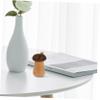 VINTORKY Wooden Toothpick Holder Cute Mushroom Design for Home Decor Stable and Unique Toothpick Dispenser for Dining Tables and Kitchen Counters view 3