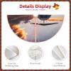 Aircraft Plane at Sunset Print Christmas Tree Skirt Xmas Tree Skirts Holiday Decor Xmas Tree Accessories Versatile view 2