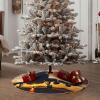Aircraft Plane at Sunset Print Christmas Tree Skirt Xmas Tree Skirts Holiday Decor Xmas Tree Accessories Versatile view 3