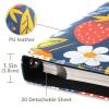 Flowers Daisy Strawberry Photo Album Bookshelf Photo Albums Premium Leather Cover Portable 20 Detachable Sheet 3-Ring Binder for Christmas Anniversary view 4