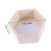 Cabilock Solid Pine Wood Hexagon Shelves Boys and Girls Room Rack White Rack for Decoration view 3