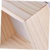 Cabilock Solid Pine Wood Hexagon Shelves Boys and Girls Room Rack White Rack for Decoration view 4