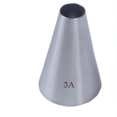 HGRVUTCFI Baking Supplies Round Mouth Pastry Stainless Steel Cupcake Tool for Confectionery Decoration Icing Piping Nozzle Tips Cake Decorating Tips Set(3A)