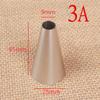 HGRVUTCFI Baking Supplies Round Mouth Pastry Stainless Steel Cupcake Tool for Confectionery Decoration Icing Piping Nozzle Tips Cake Decorating Tips Set(3A) view 4
