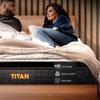 Brooklyn Bedding Titan 14.5" Elite Plus Size Sleeper Twin XL Mattress|Enhanced Cooling |Medium Firm | Memory Foam Hybrid |120-Night Trial view 1