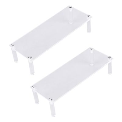 CORHAD 2pcs Acrylic Display Stand Showing Rack for Model Cars Desktop Organizer Toy Car Display Storage Rack