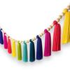 Vibrant Boho Yarn Tassel Garland - Home and Event Decor - Yarn Tassel Garland - High Quality Tassel Garland - Backdrops a - Wall Decor - Boho Chic (11 Tassels 32") view 2