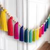 Vibrant Boho Yarn Tassel Garland - Home and Event Decor - Yarn Tassel Garland - High Quality Tassel Garland - Backdrops a - Wall Decor - Boho Chic (11 Tassels 32") view 4