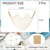 MECCANIXITY 2 Pack Decorative Fishing Net Decor, Caramel 80x40 Inch Picture Wall Photo Hanging Cotton Fish Net for Beach Party,Hawaiian Themed Party,Under The Sea Party Decorations view 2