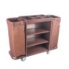 JTYMZYY Hotel Storage Trolley - Heavy Duty Laundry Basket on Wheels by Serving Trolley - Commercial Laundry Trolley, Rolling Housekeeping Cart for Space Saving - Linen Trolley on Amazon view 1