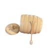 lesofia Wood Honey Pot - Honey Jar with Lid and Honey Wooden Dipper Stick - Honey Dispenser No Drip - Gift for Any Occasion view 1