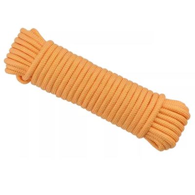 50m Washing Line Rope,Strong Laundry Clothes Lines 6/8/10mm Thick,Multipurpose Clotheslines for Outdoor Garden Camping, Heavy Duty Clothes Line for Drying Clothes(Yellow,8MM)