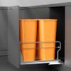 YJHome Pull Out Trash Can Under Cabinet with Soft-Close Slides, Garbage Can Not Included, Cabinet Trash Can Pull Out Kit with Door Mounting Kit, Requires Minimum Cabinets Opening 17" W X 24" D view 1