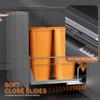 YJHome Pull Out Trash Can Under Cabinet with Soft-Close Slides, Garbage Can Not Included, Cabinet Trash Can Pull Out Kit with Door Mounting Kit, Requires Minimum Cabinets Opening 17" W X 24" D view 4