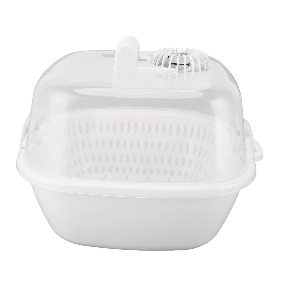Convenient 5V Household Defrosting Box with Large Capacity, Double Drain Layers, Timer Setting, and USB Charging Port for Easy Thawing Experience