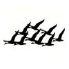 WPCJREU Geese in Flight Wall Art, Metal Birds Wall Art, Metal Bird Silhouette Wall Decor, Flock of Birds Metal Wall Art for Indoor Home Office Bedroom Decoration view 1