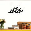 WPCJREU Geese in Flight Wall Art, Metal Birds Wall Art, Metal Bird Silhouette Wall Decor, Flock of Birds Metal Wall Art for Indoor Home Office Bedroom Decoration view 2