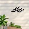 WPCJREU Geese in Flight Wall Art, Metal Birds Wall Art, Metal Bird Silhouette Wall Decor, Flock of Birds Metal Wall Art for Indoor Home Office Bedroom Decoration view 3