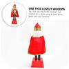 Levemolo Countdown Calendar Nutcracker Soldier Figure Xmas Decor for Home Office Holiday Celebrations Unique Nutcracker Ornament for Festive Cheer view 3
