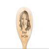 Face on Spoon Engraved Photo on Wooden Spoon Your Name on Spoon Your Text Here Baking Baker Gift Birthday Christmas Housewarming Gift (1 Spoon + Bag) view 4