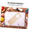 BELLIFFY 10Pcs Hanging Wooden Door Plaques DIY Painting Blank Doorknob Signs for Home Decor Crafts Unfinished Plaques with Fine Workmanship for Creative Handwriting and Graffiti view 3
