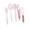 LALADEFIEE 5pcs Boy Girl Baking Tool Set Food-grade Silicone Scrapers Spatulas Whisk Clips for Cake and Bread Making Safe Multi-functional Kitchen Utensils for Boy Girl view 1