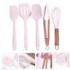 LALADEFIEE 5pcs Boy Girl Baking Tool Set Food-grade Silicone Scrapers Spatulas Whisk Clips for Cake and Bread Making Safe Multi-functional Kitchen Utensils for Boy Girl view 4