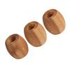 FELTECHELECTR 3pcs Wooden Toothbrush Holder Mini Organizer for Bathroom Counter Stylish Toothbrush Stand Keep Your Space Neat and Clean view 1
