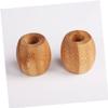 FELTECHELECTR 3pcs Wooden Toothbrush Holder Mini Organizer for Bathroom Counter Stylish Toothbrush Stand Keep Your Space Neat and Clean view 2