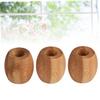 FELTECHELECTR 3pcs Wooden Toothbrush Holder Mini Organizer for Bathroom Counter Stylish Toothbrush Stand Keep Your Space Neat and Clean view 4