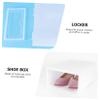 Garneck Shoe Box Storage Bin 12pcs Thicken Clear Plastic Stackable Home Office Closet Entryway Organizer view 2